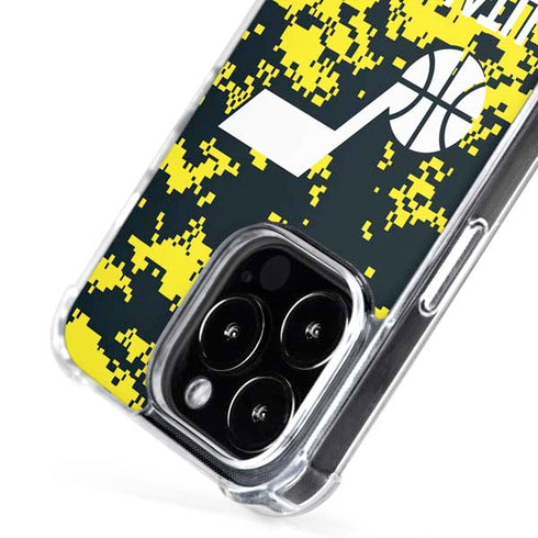 NBA Utah Jazz Grey Digi Camo iPhone 16 Pro MagSafe Case